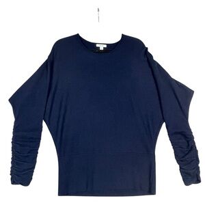 REISS Lisa Wool Cashmere Blend Dolman Sleeve Closet Staple Sweater - L